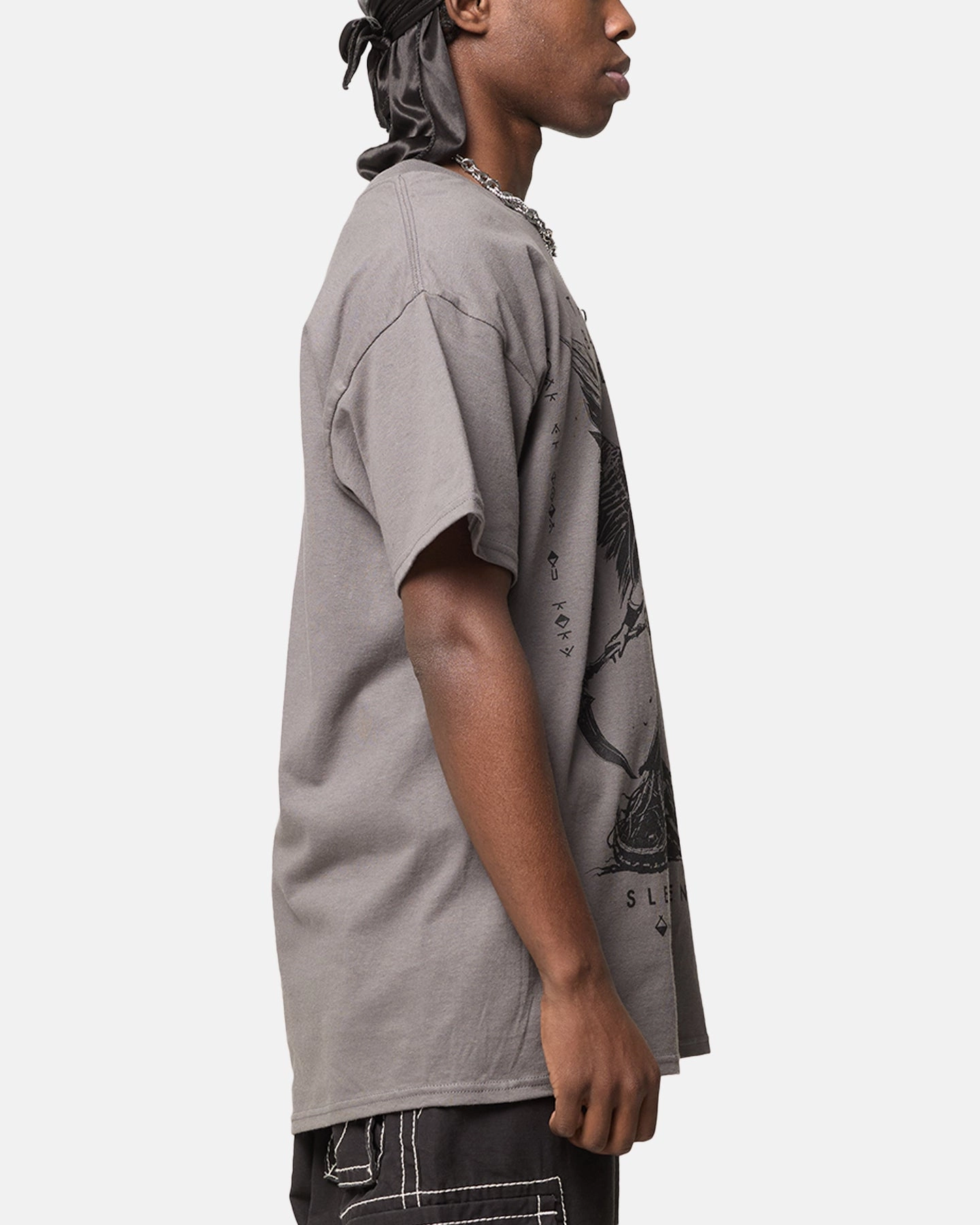 Sleek And Stylish Sleep Token Back To Eden T-Shirt Charcoal