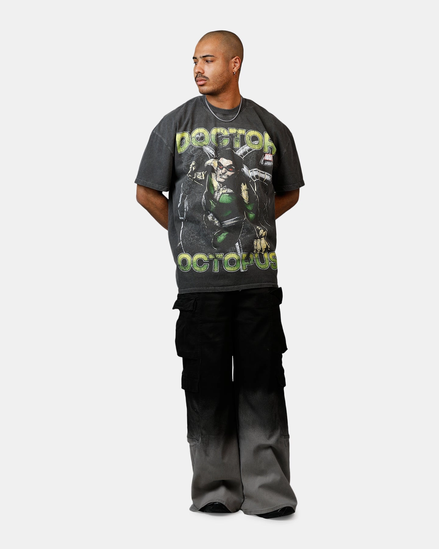 Plus Size Goat Crew Marvel Sinister Six Doctor Octopus Heavyweight T-Shirt Black Wash