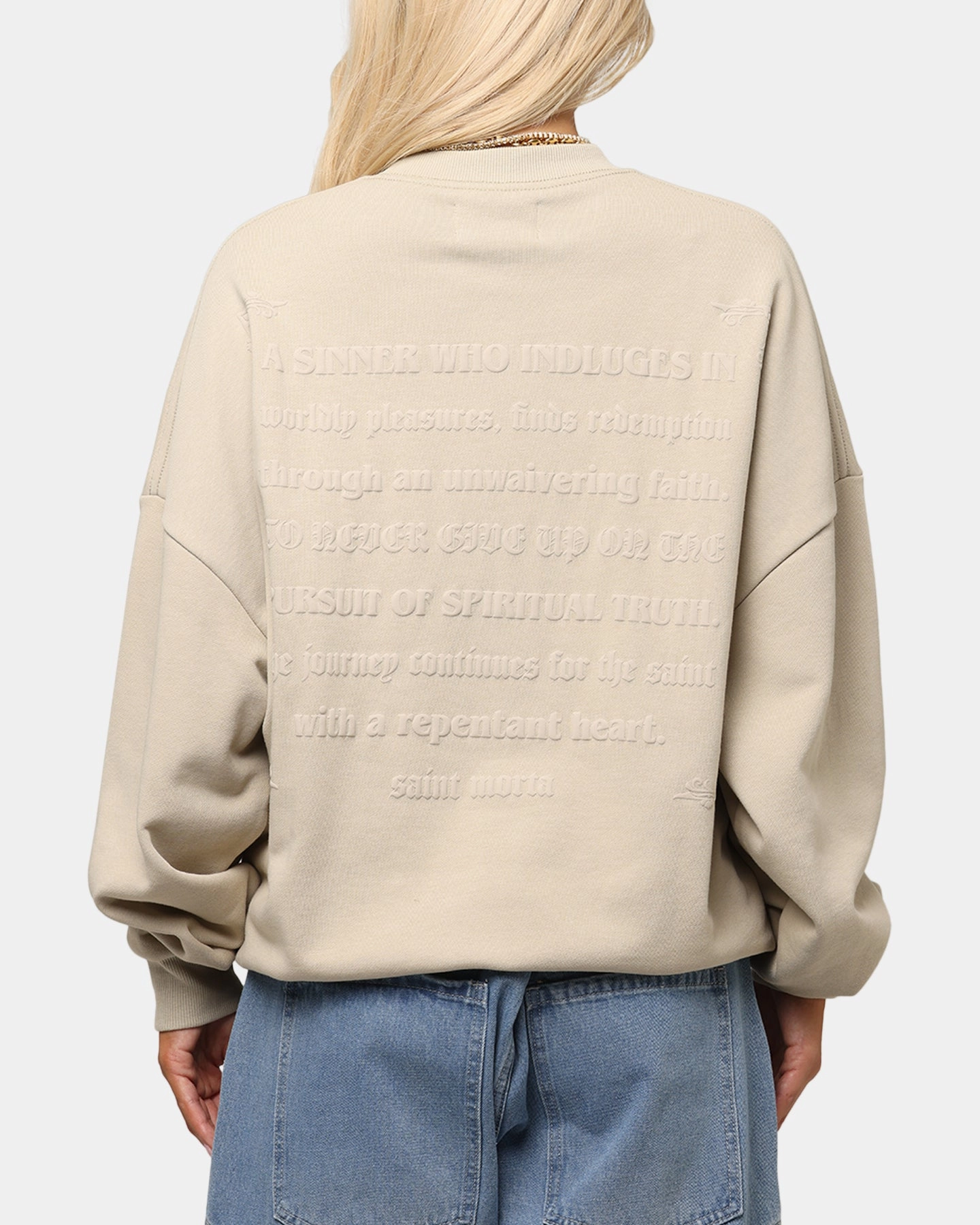 Saint Morta Repentant Heart Crewneck Stone Windproof Inner Layer Softshell Technology