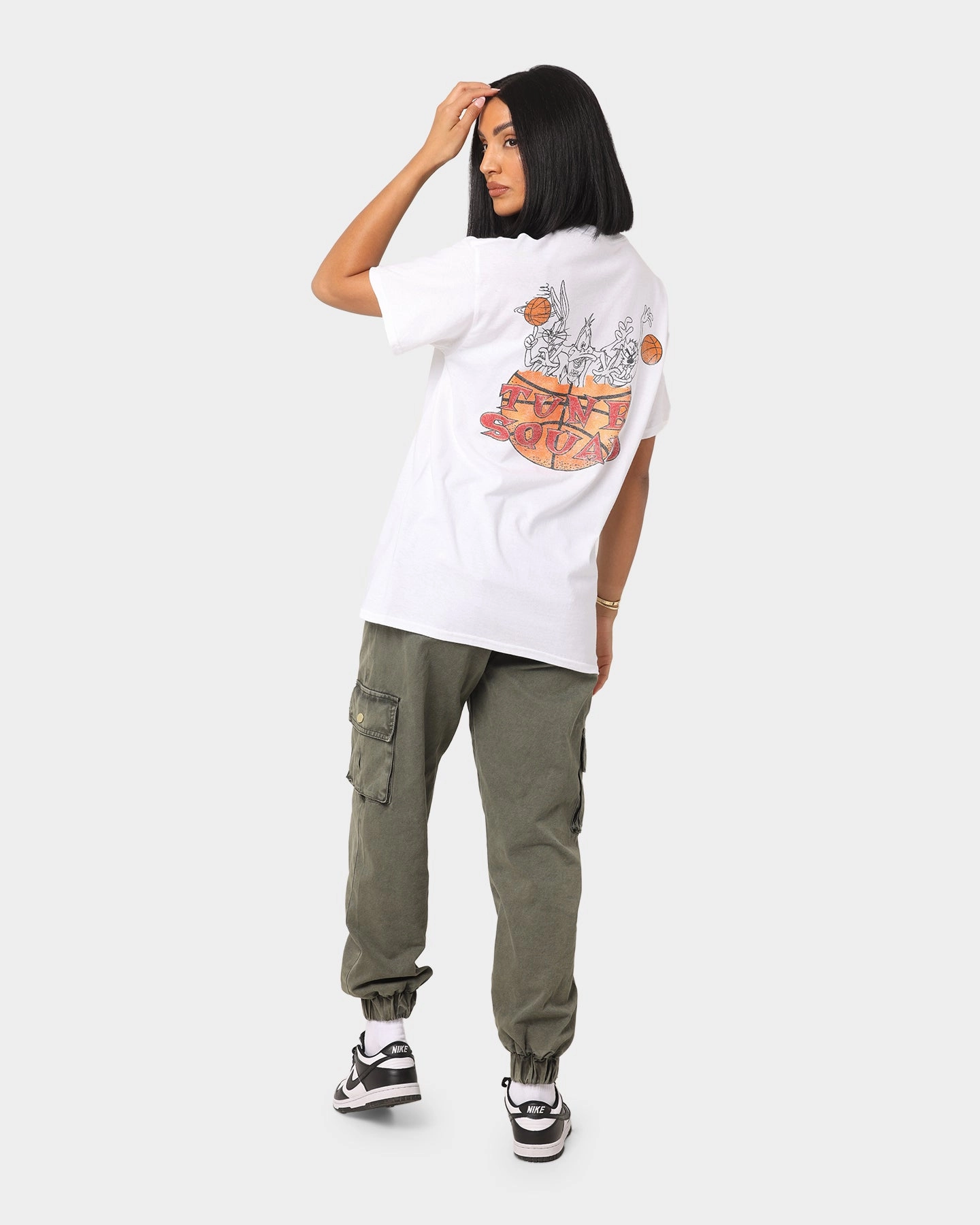 Space Jam Basketball T-Shirt White Quick Comfort