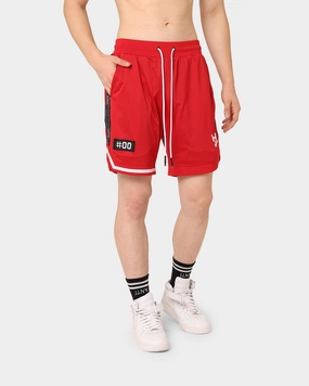swim shorts The Anti Order Off Season Basketball Shorts Red/White