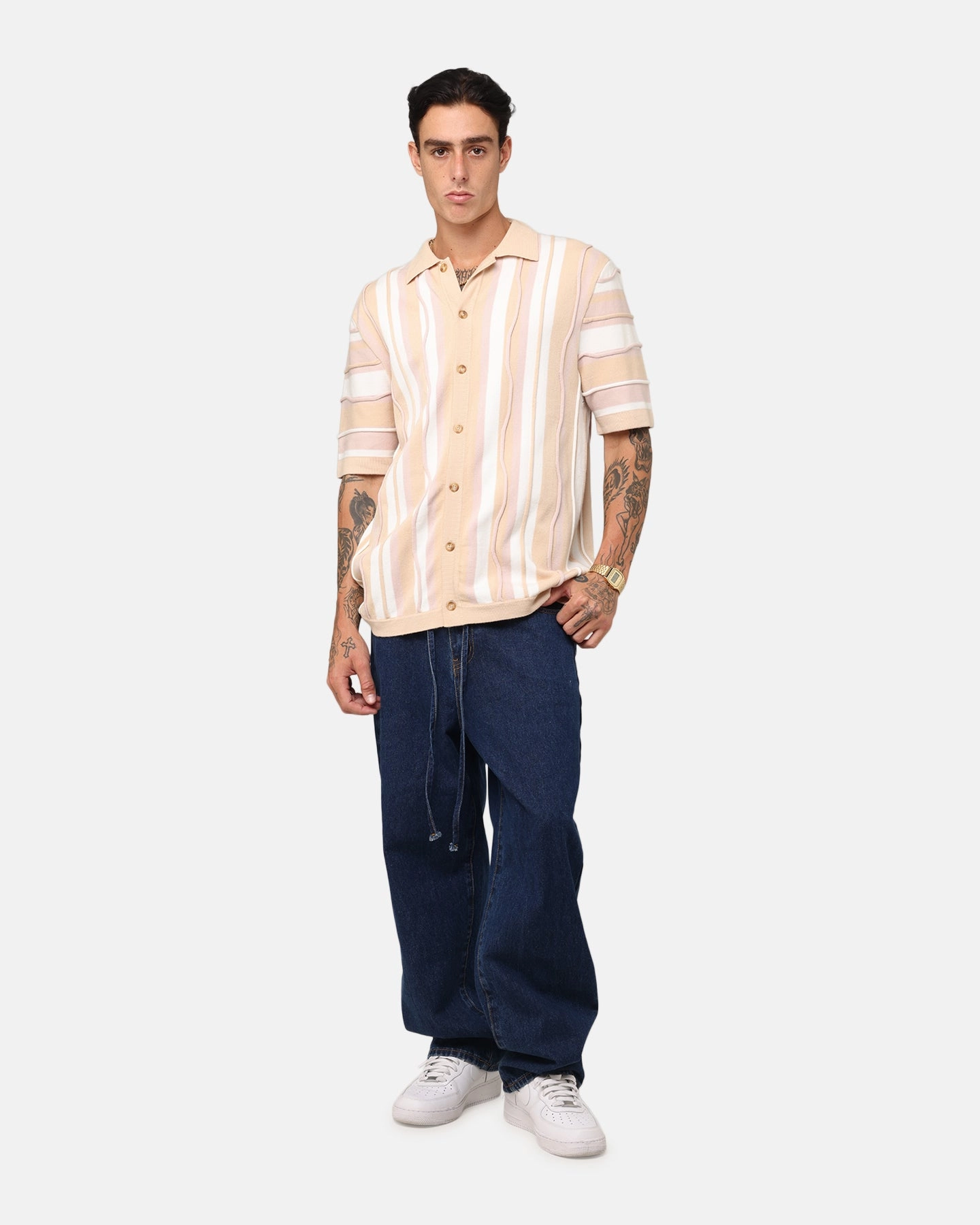 XXIII Coogee Button Up Shirt Cream/White Wardrobe Essential Contemporary Look