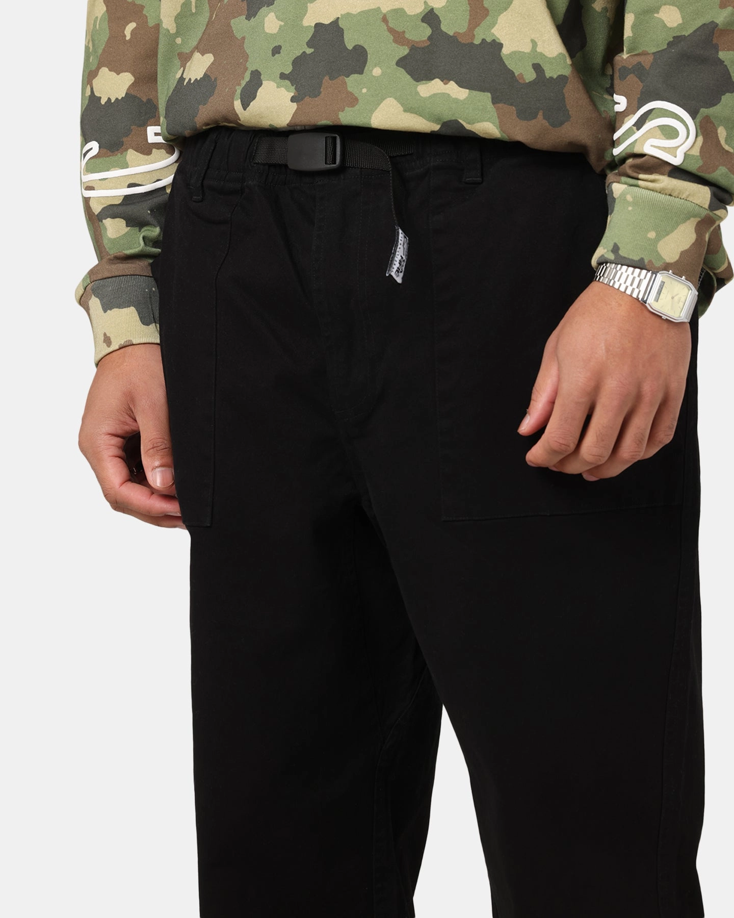 Sleek and Soft Carre International Tapered Pant Black