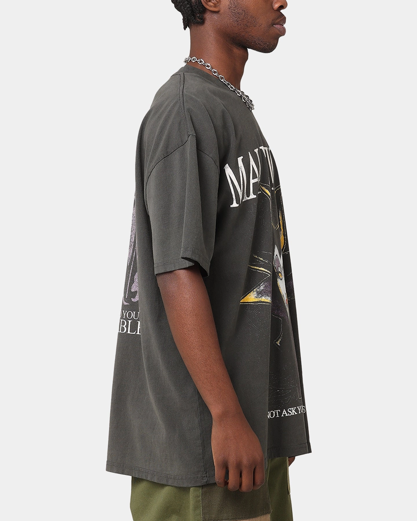 American Thrift Disney Maleficent Heavyweight T-Shirt Black Wash Edgy
