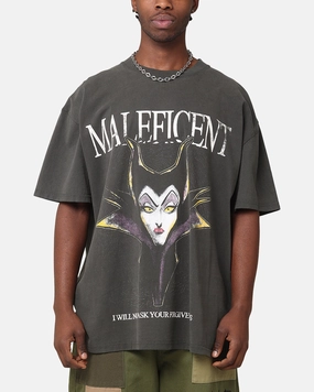Layering Comfort American Thrift Disney Maleficent Heavyweight T-Shirt Black Wash