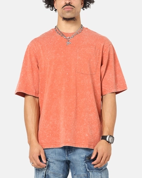 G-Star Acid Wash Boxy T-Shirt Red Wedding