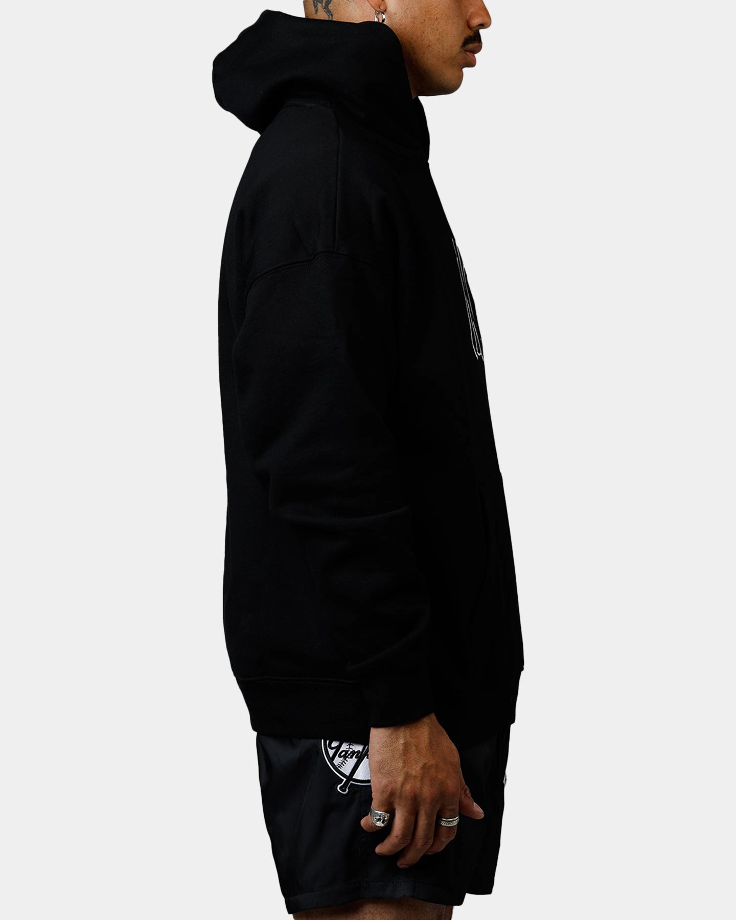 Pro Standard New York Yankees Chenille Hoodie Black Quick Zip
