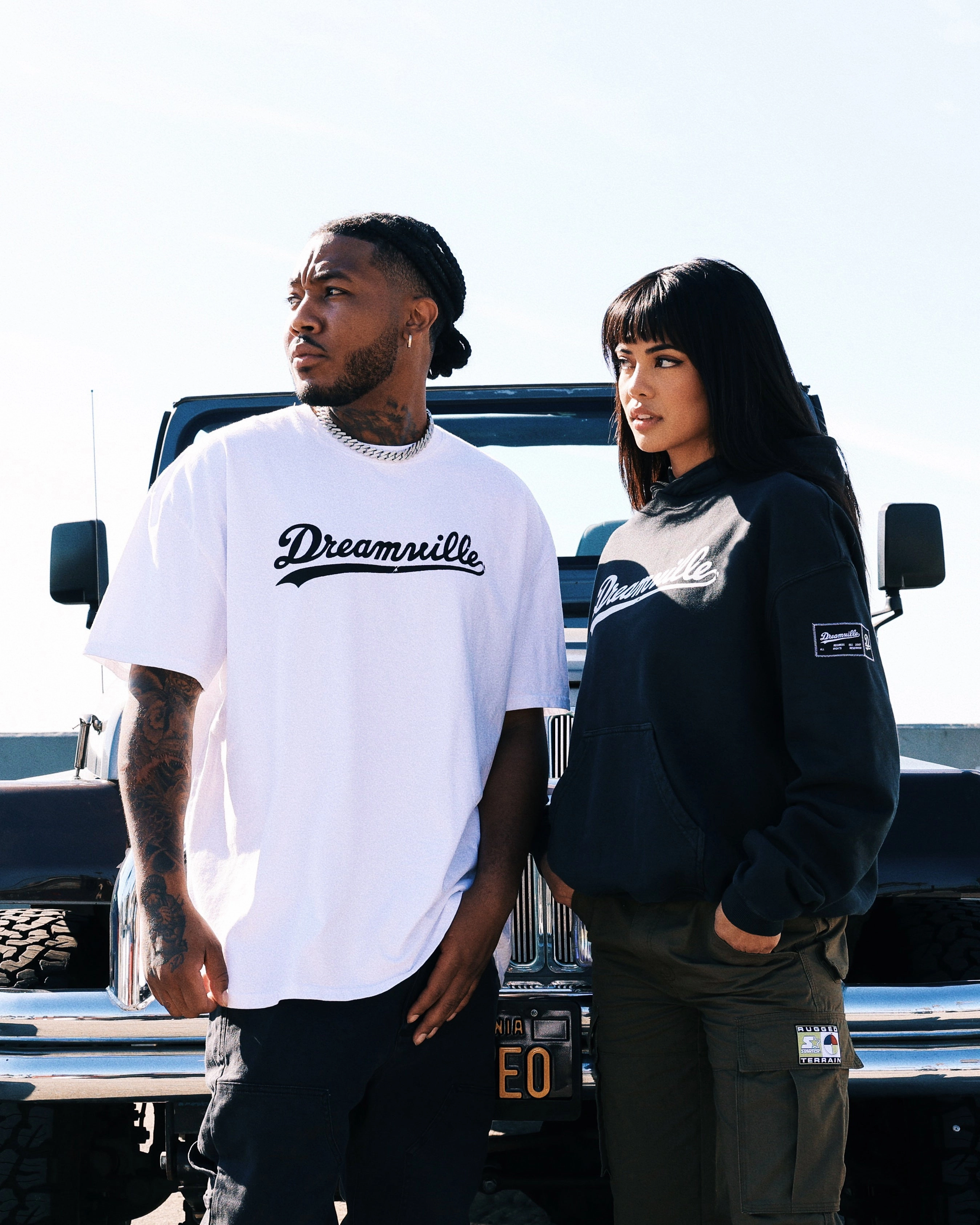 Dreamville Dreamville Logo Vintage T-Shirt White Beach relaxation
