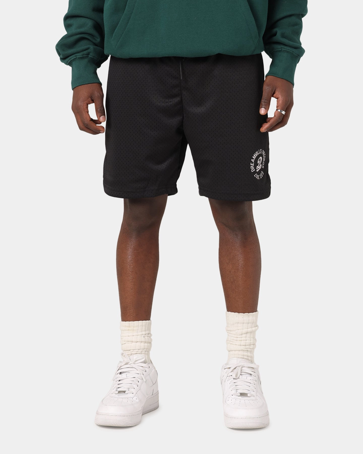 Dreamville Records Mesh Shorts Black Mesh WindResistantWeave