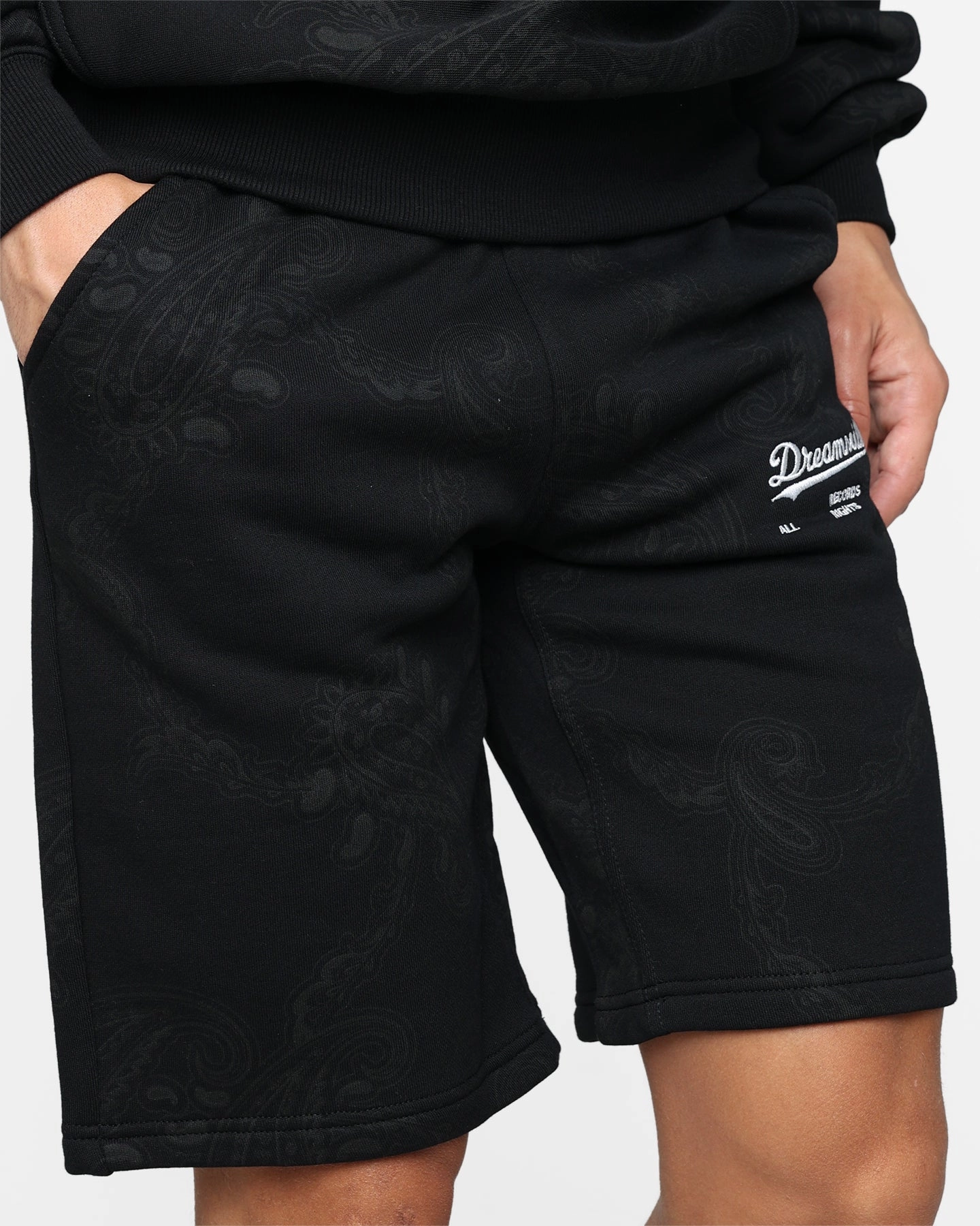 Flame Retardant Coating Dreamville Records Sweatshorts Black