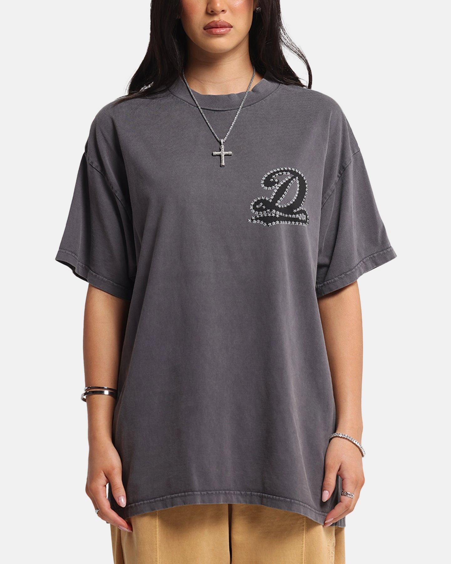 Dreamville Stars T-Shirt Vintage Grey BreathableMeshLining Relaxed Comfort Look