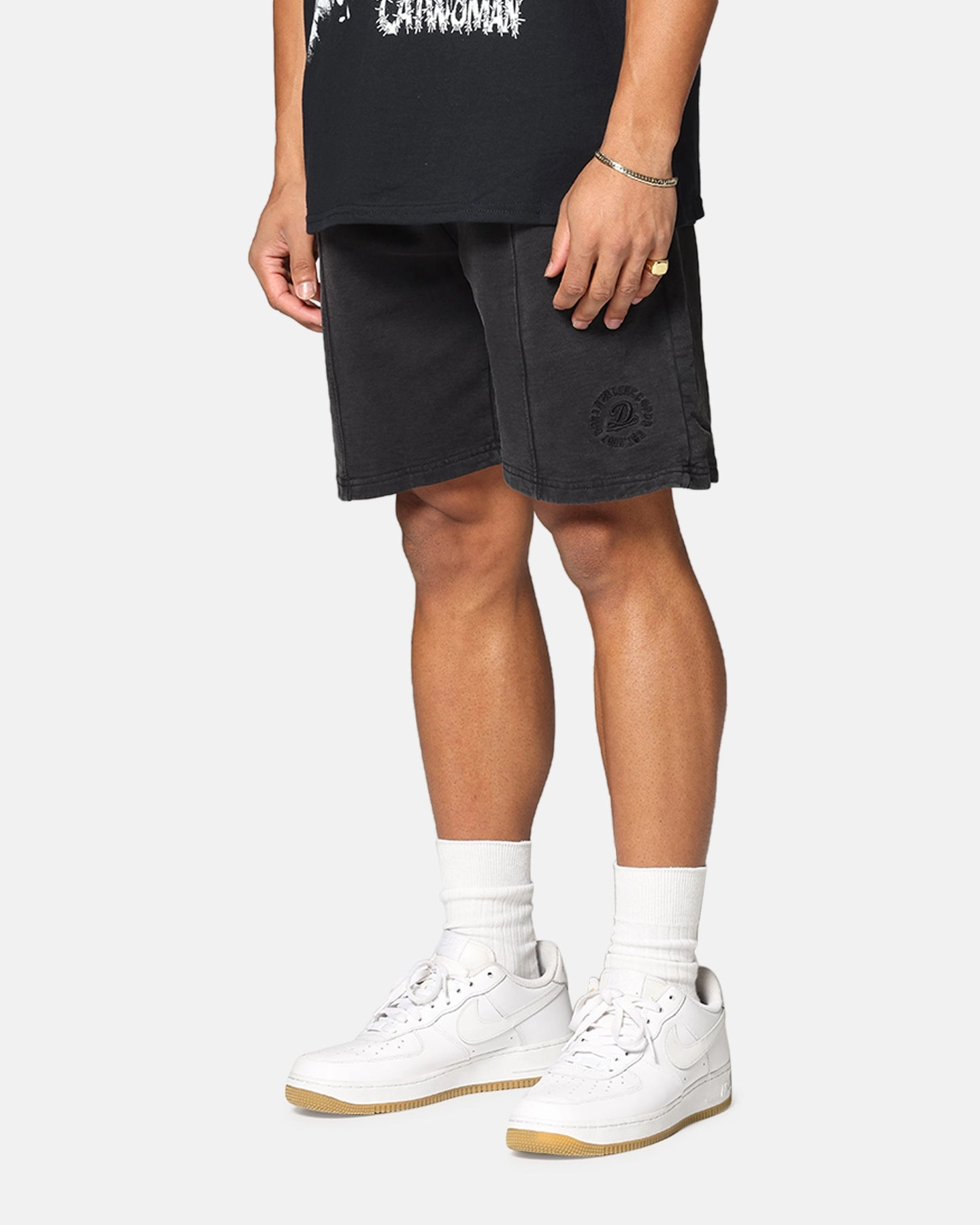 tank top Printed Pattern Dreamville Tonal Sweat Shorts Black Wash