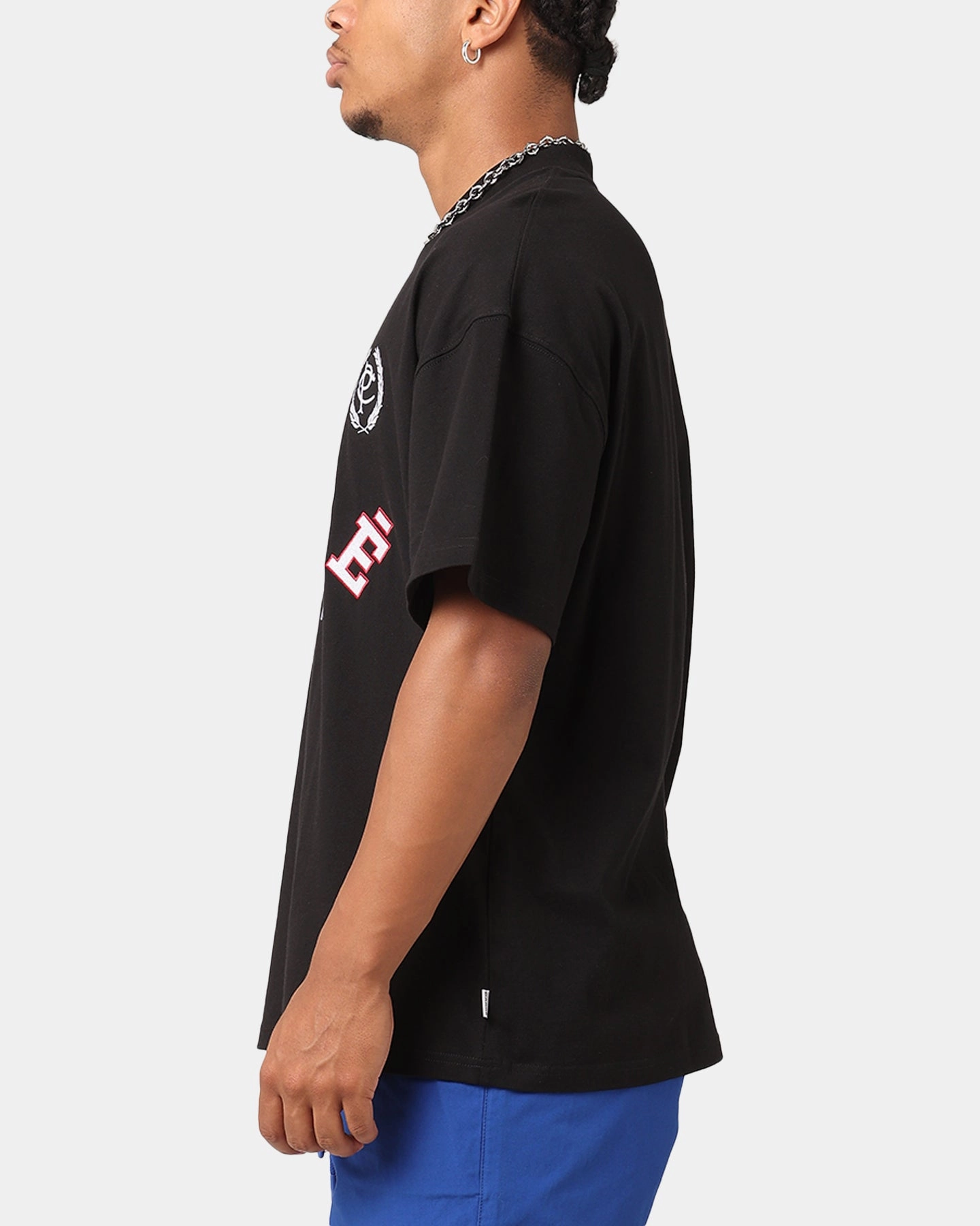Carre International T-Shirt Black Simple Style All-Season Wear