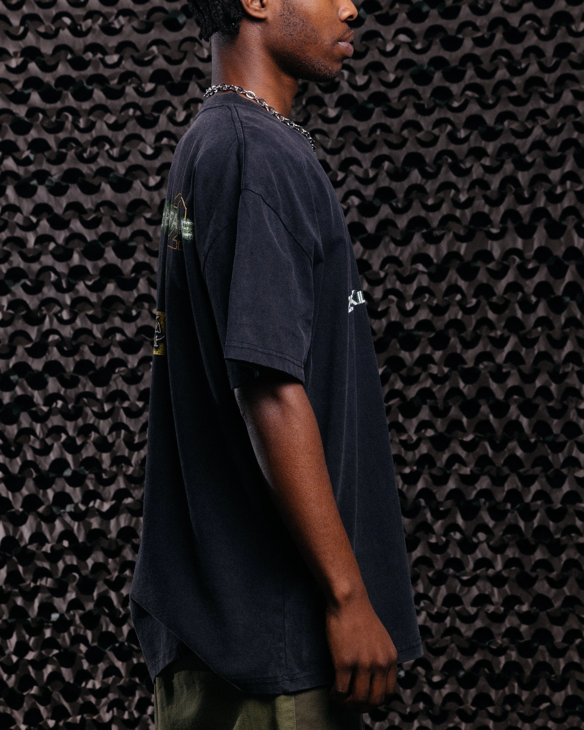 Beach Outfit Goat Crew X Call Of Duty Modern Warfare 25 Streak Vintage T-Shirt Black Acidwash