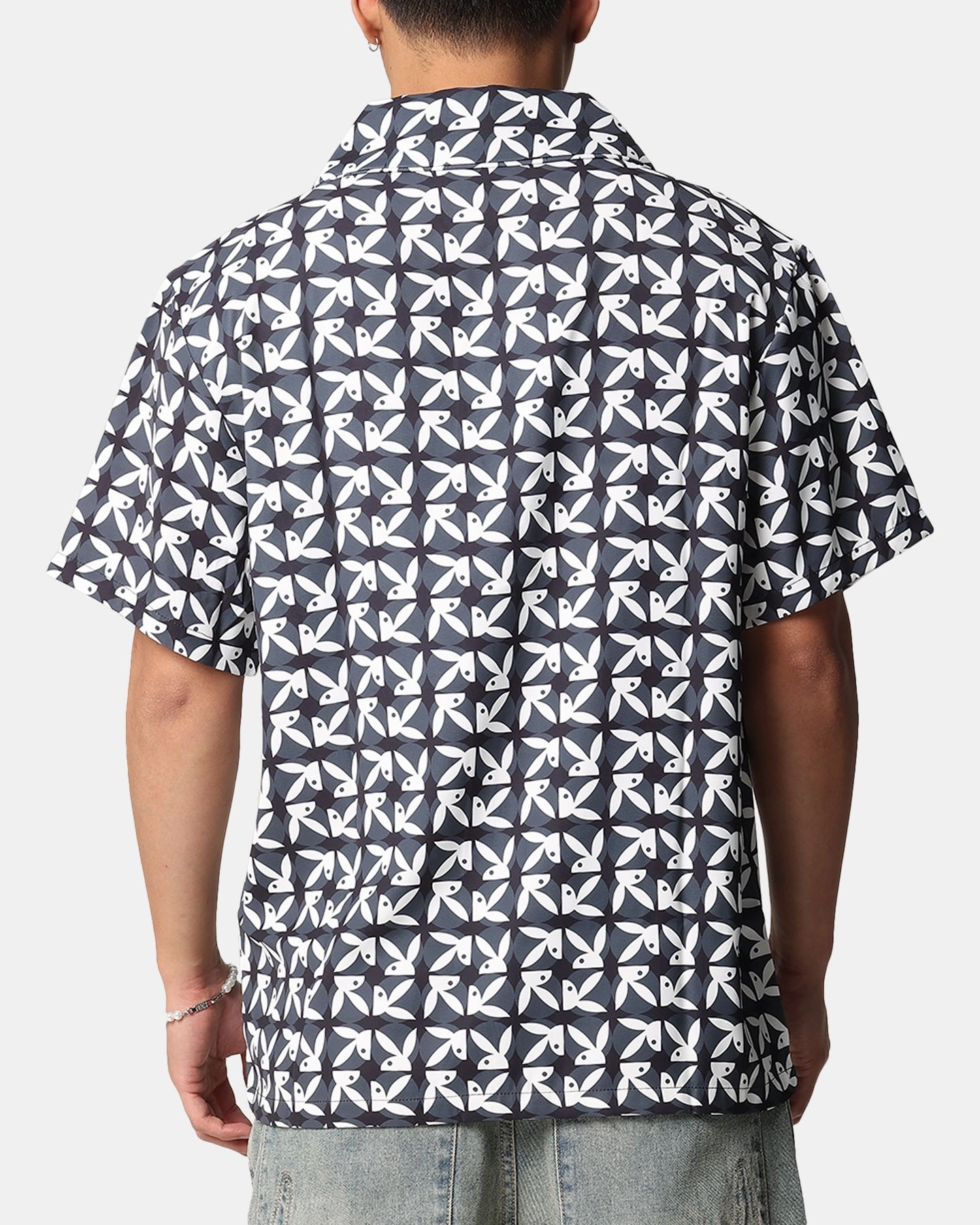 Playboy Half RHD Repeat Shirt Black stain resistant coating Reinforced Elbow Patches