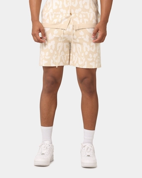 sophisticated appearance XXIII Puzzle Knit Shorts Beige/Off White