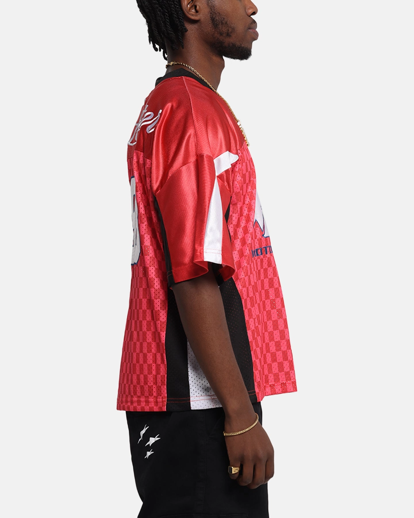 Brushed Inner Lining Loiter End Zone Jersey Pink