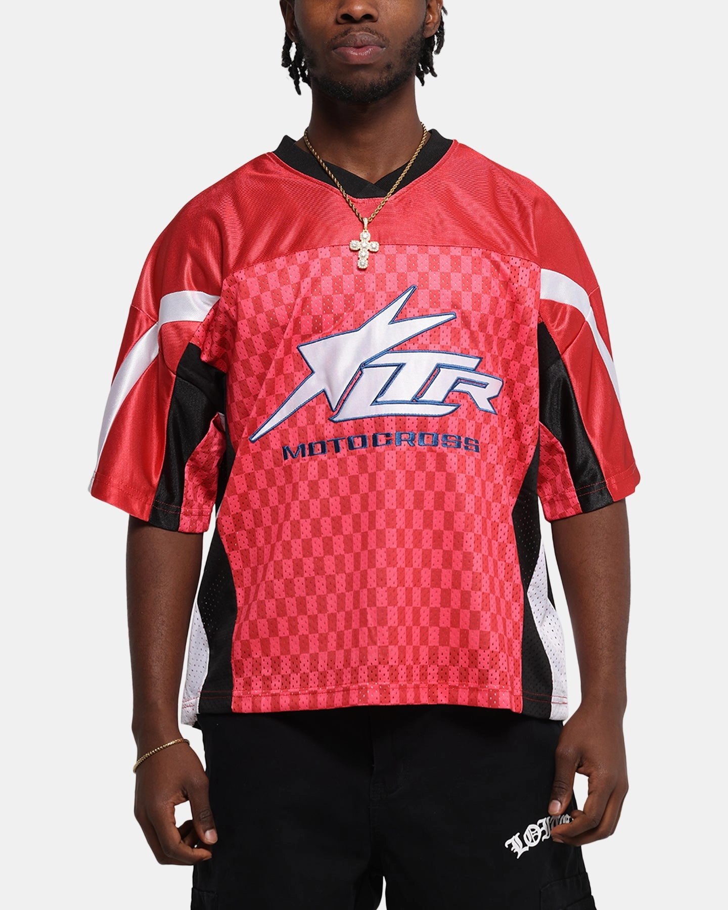 Loiter End Zone Jersey Pink Tagless Neckline Design