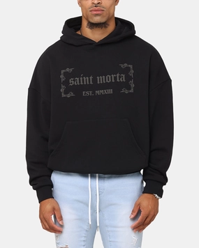 Saint Morta Repentant Heart Boxy Hoodie Black/Black Stretchable Protective Gear