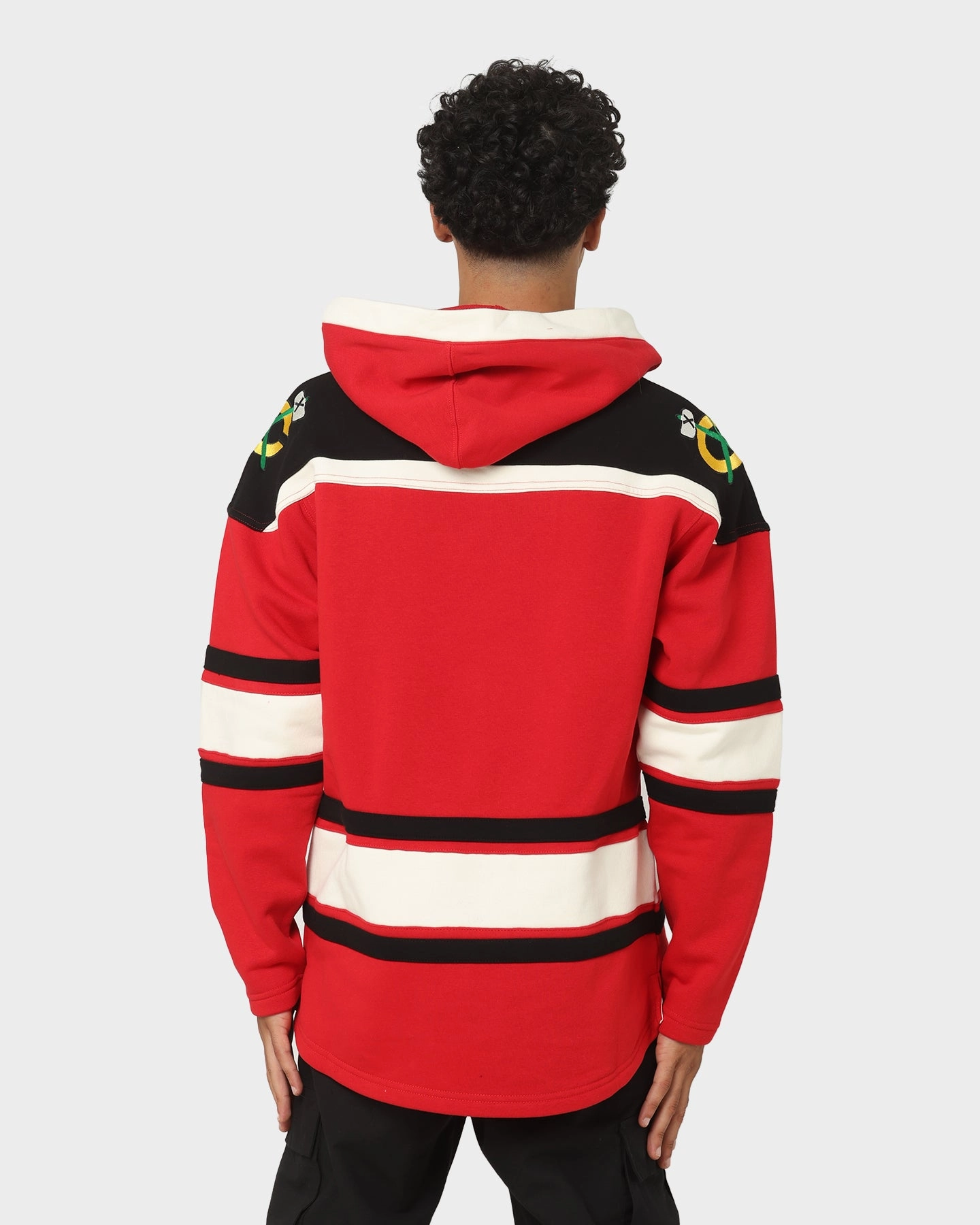 47 Brand Chicago Blackhawks Superior Lacer Hoodie Red Adaptive Layering System High-Performance Jacket