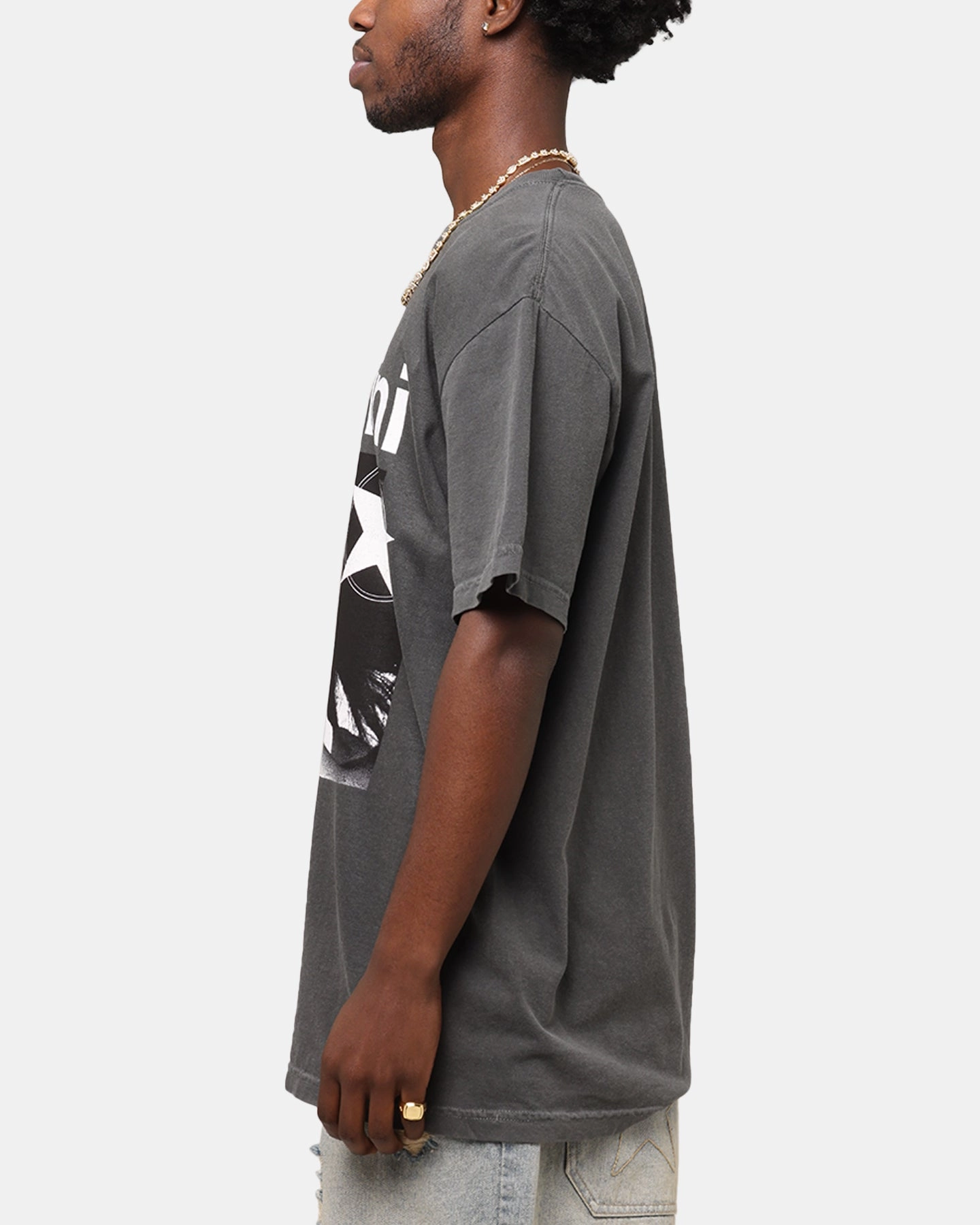 Modern Smart Cozy Comfort Dua Lipa Houdini T-Shirt Faded Black