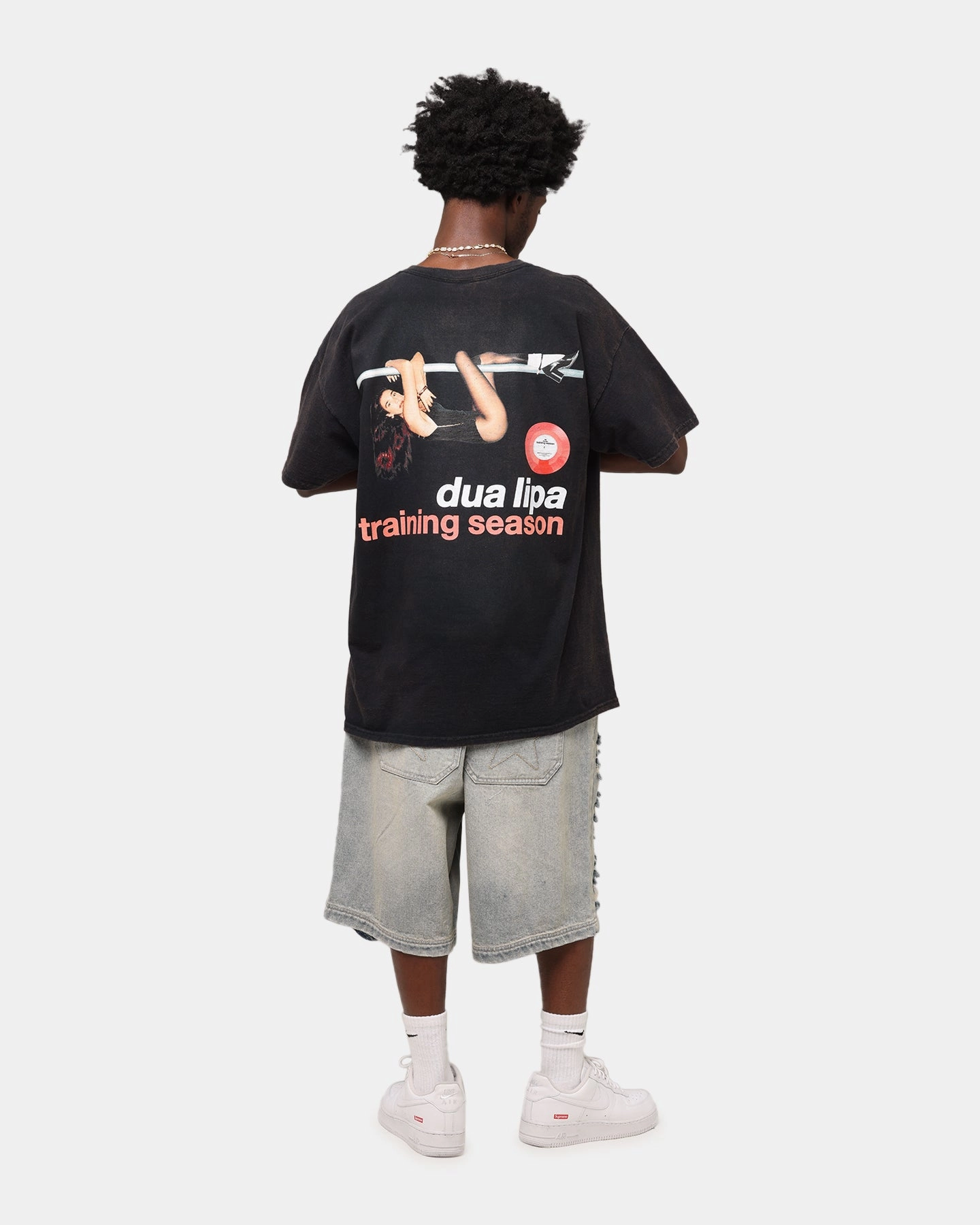 Dua Lipa Training Season T-Shirt Black Vintage Effortless Style Perfect Comfort