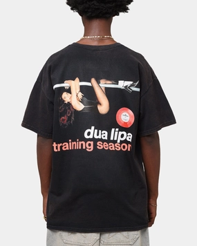 Dua Lipa Training Season T-Shirt Black Vintage Relax Outfit Fashion Ready