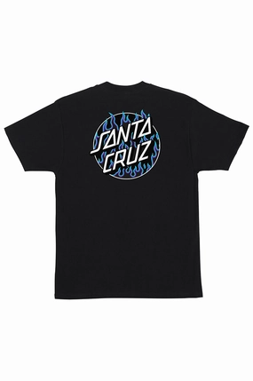 Santa Cruz X Thrasher Flame Dot Tee Summer Wear Pre Shrunk Fabric