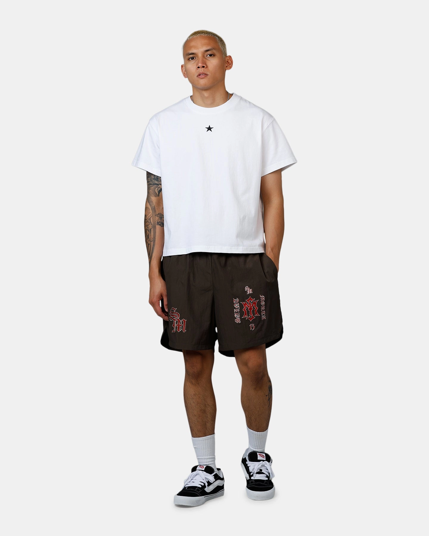 Saint Morta Hardcore Nylon Shorts Dark Brown Temperature Regulating Fibers skin friendly