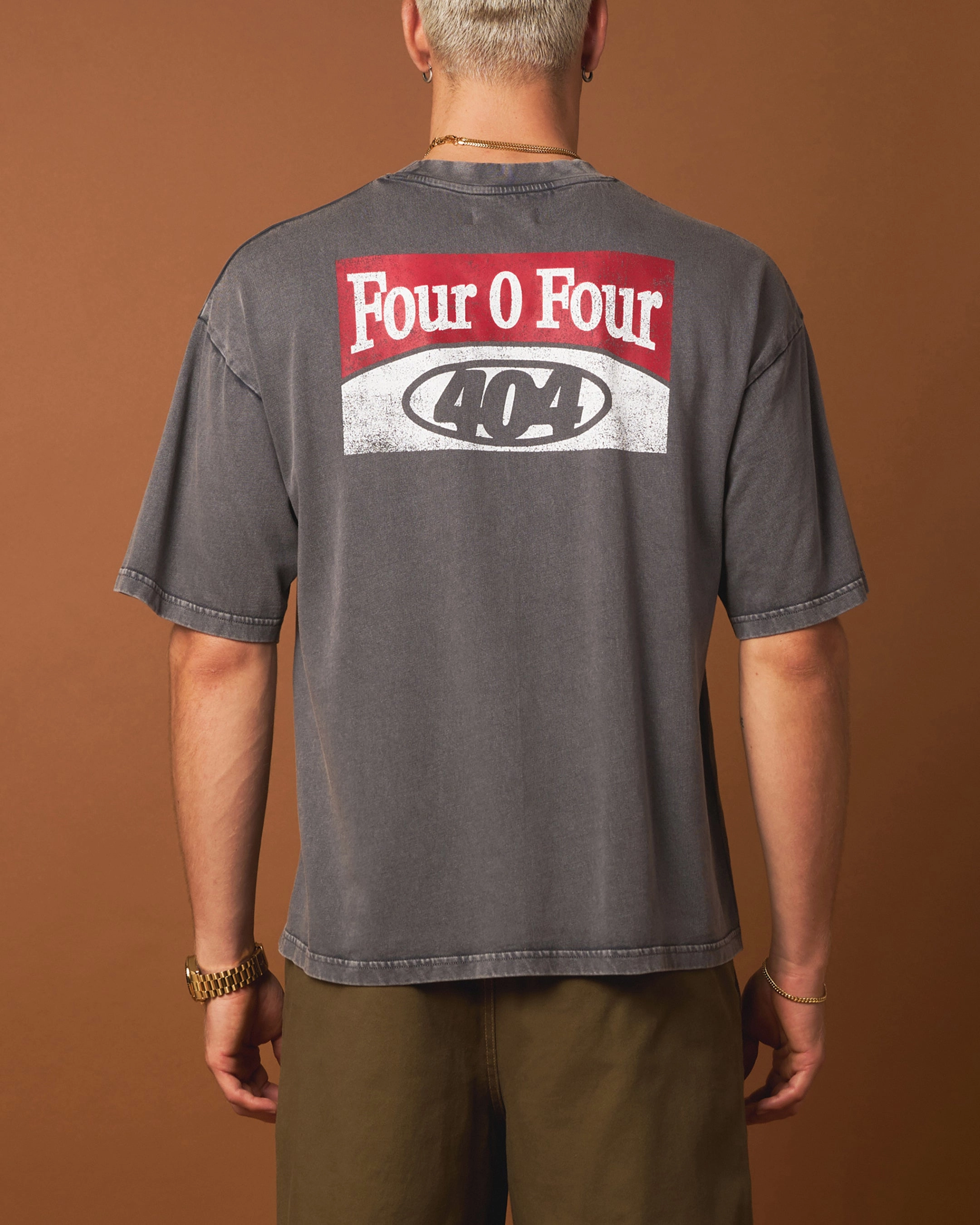404 Smoke House Vintage T-Shirt Vintage Charcoal Fresh Comfort Style