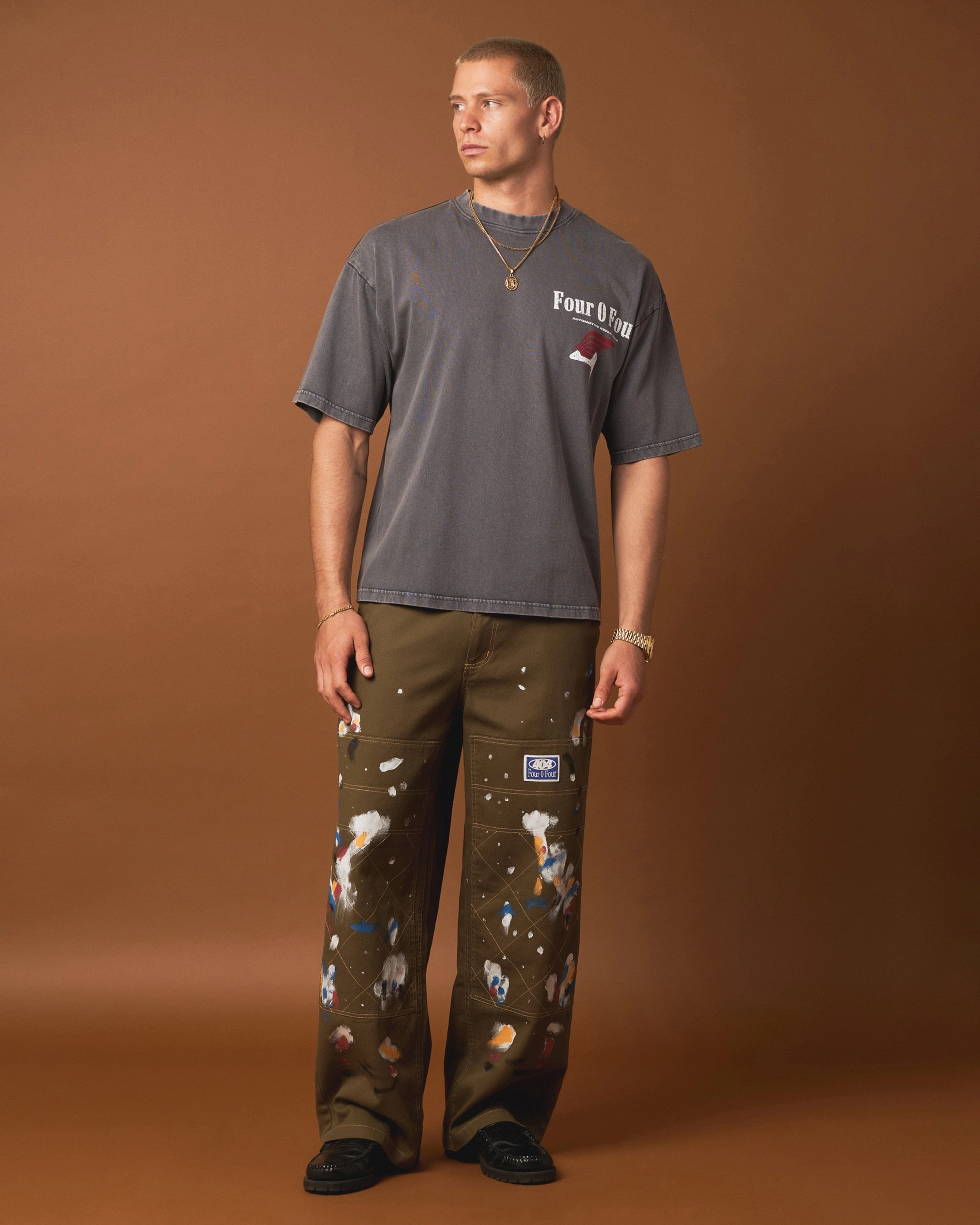 404 Smoke House Vintage T-Shirt Vintage Charcoal Lightweight Wear