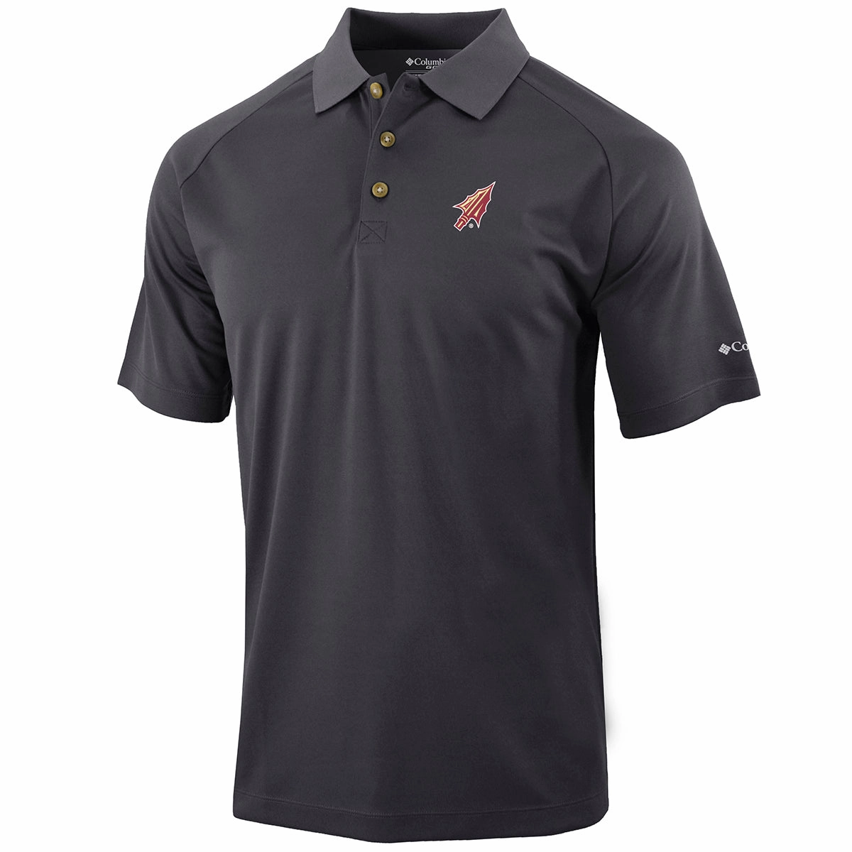 Fitted Shape Columbia Men's Arrowhead Logo Drive II Performance Polo - Forged Iron