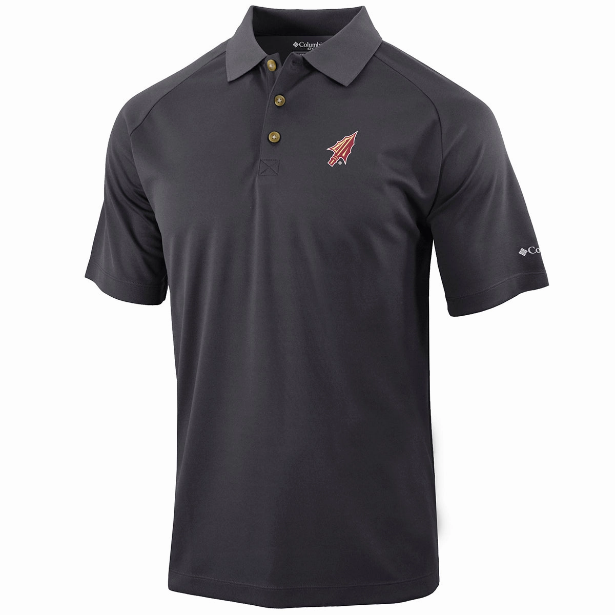 Versatile Outfit Columbia Men's Arrowhead Logo Drive II Performance Polo - Forged Iron