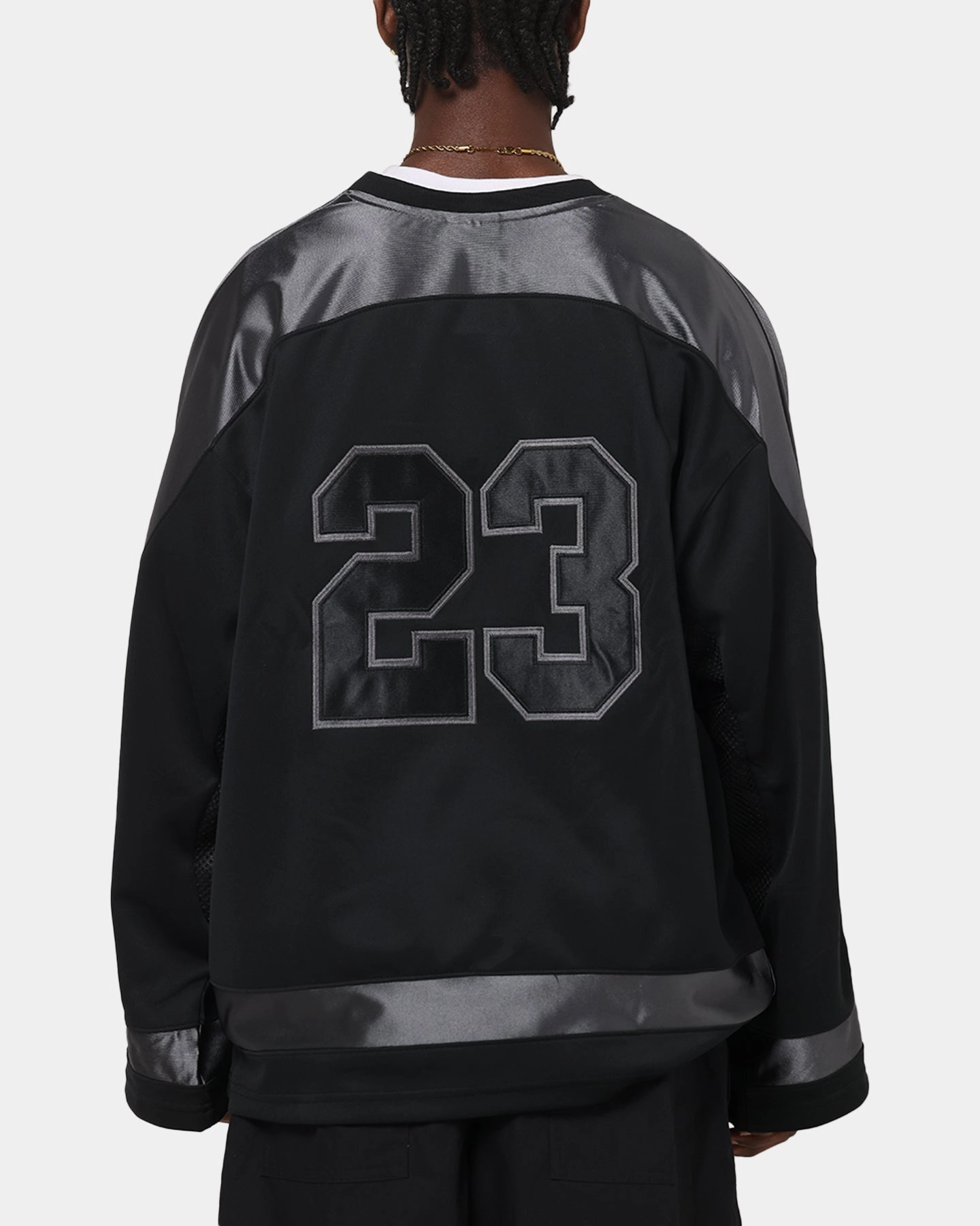 Maximum Flex Jordan Brooklyn Collegiate Hockey Jersey Black/Iron Grey