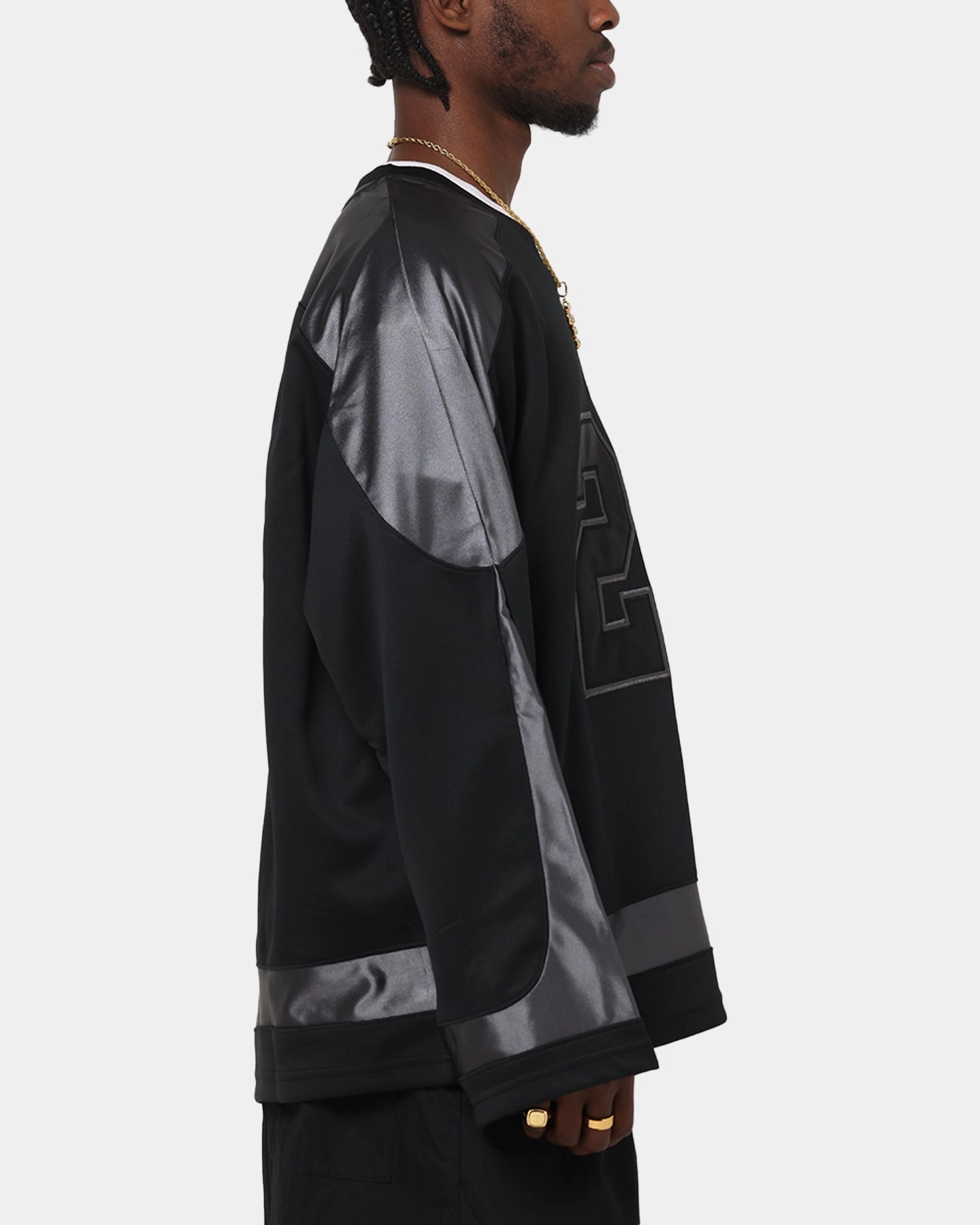 Performance Driven Structure Jordan Brooklyn Collegiate Hockey Jersey Black/Iron Grey