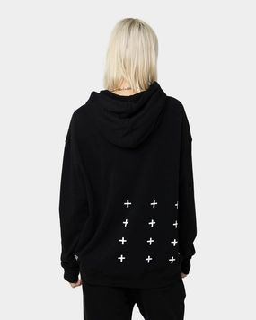 KSUBI 4X4 Biggie Hoodie Black Windproof Barrier Design Casual