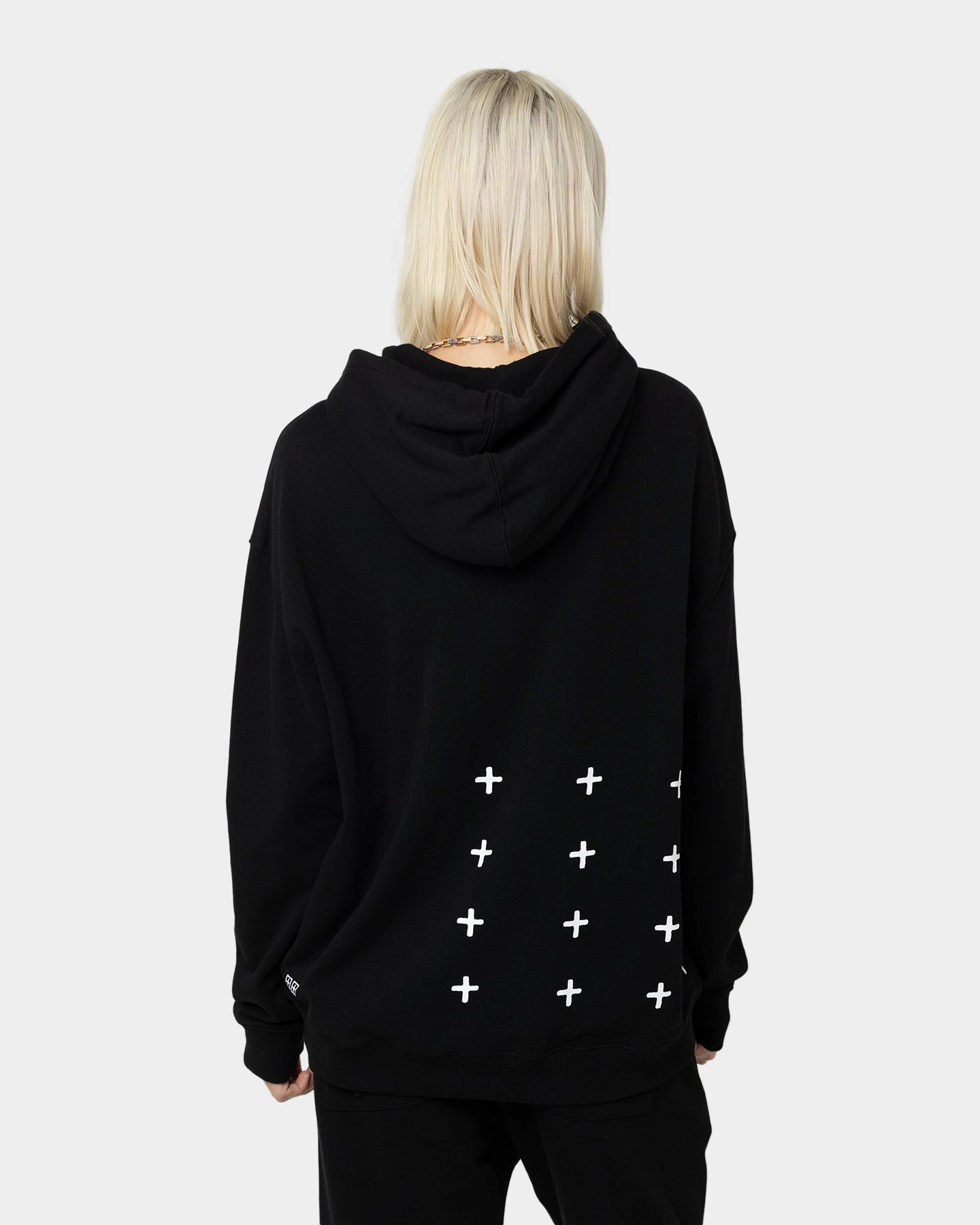 KSUBI 4X4 Biggie Hoodie Black Windproof Barrier Design Casual