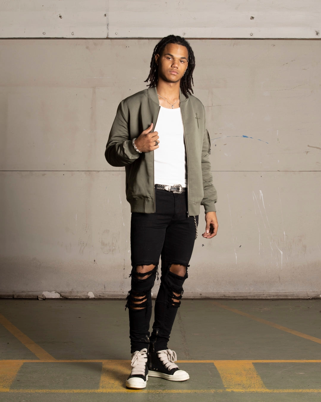 Saint Morta Flight Jacket Khaki Green Protective Layer Circulate