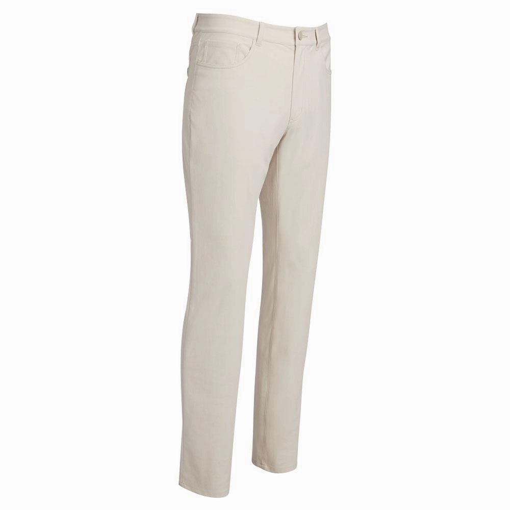 AntiStaticFinish Gfore Tour 5 Pocket 4-Way Stretch Straight Leg Golf Pants Stone - FW23 Men