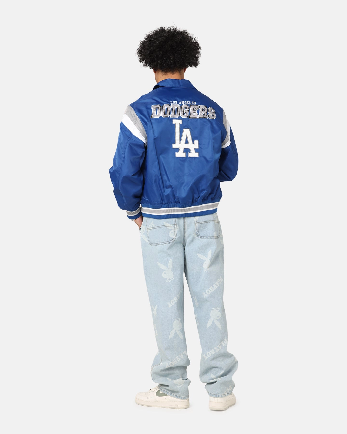 New Era Los Angeles Dodgers MLB Retro Stadium Jacket Blue Stylish-design Report