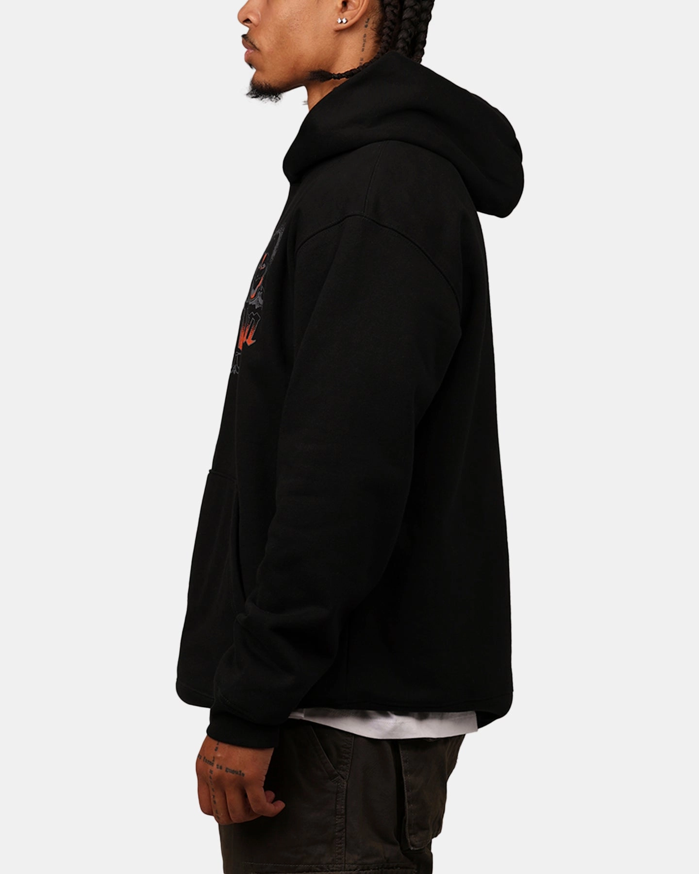 Hypland X Attack On Titan Trio Hoodie Black Contacts TearResistant Ripstop Nylon