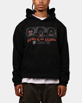 All Purpose Outerwear Formal Event Hypland X Attack On Titan Trio Hoodie Black