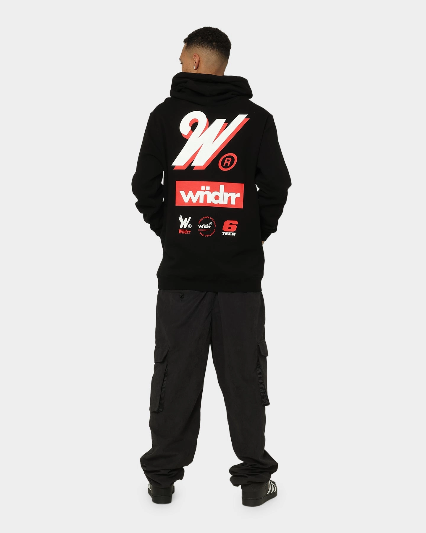 WNDRR Slender Hoodie Black Trophy plus-size