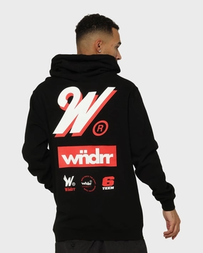 layering option WNDRR Slender Hoodie Black