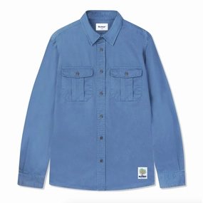 Buttergoods Washed Pocket L/S Shirt 'Pacific' Loose style Distressed finish