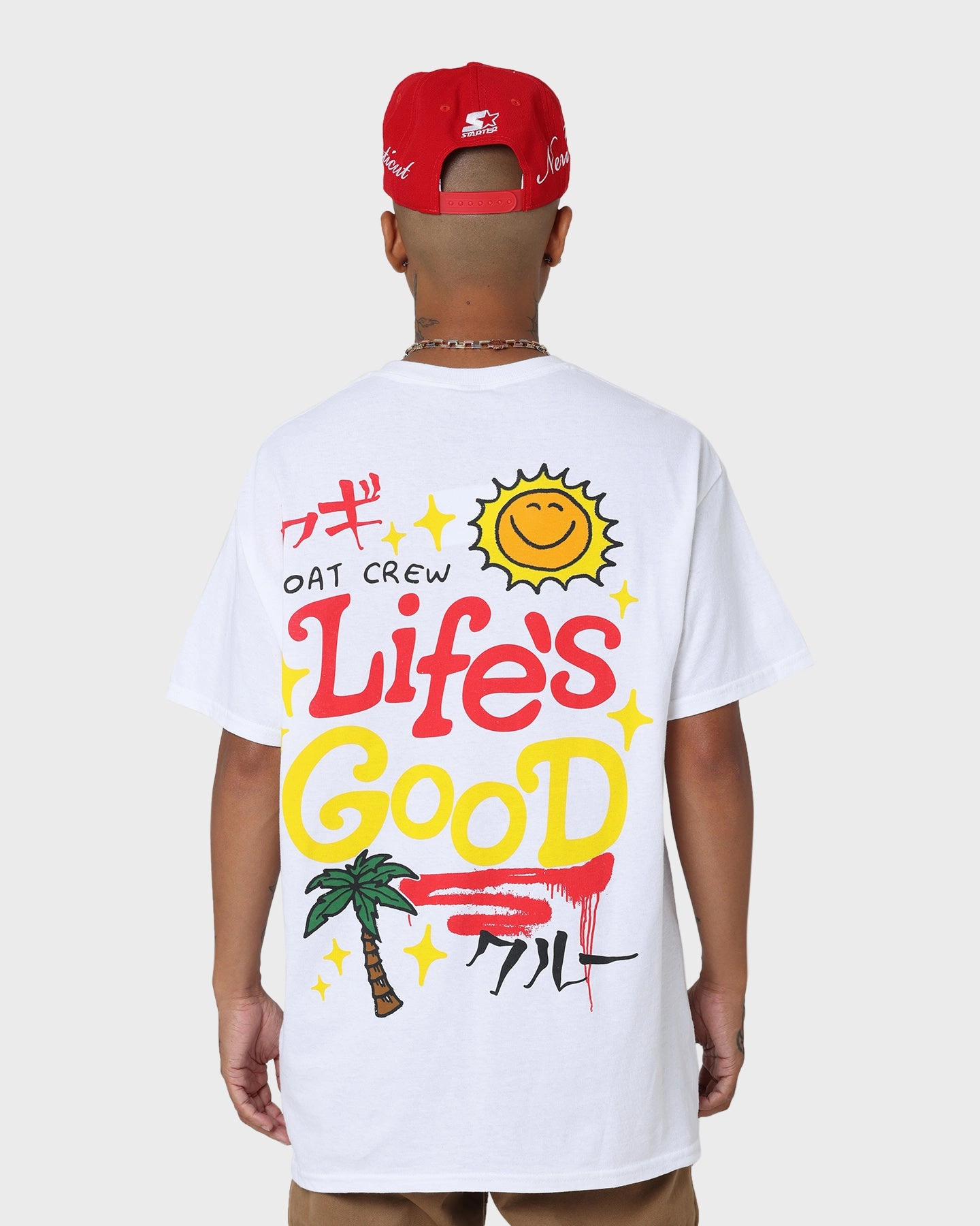 Goat Crew Life Is Good T-Shirt White Everyday apparel