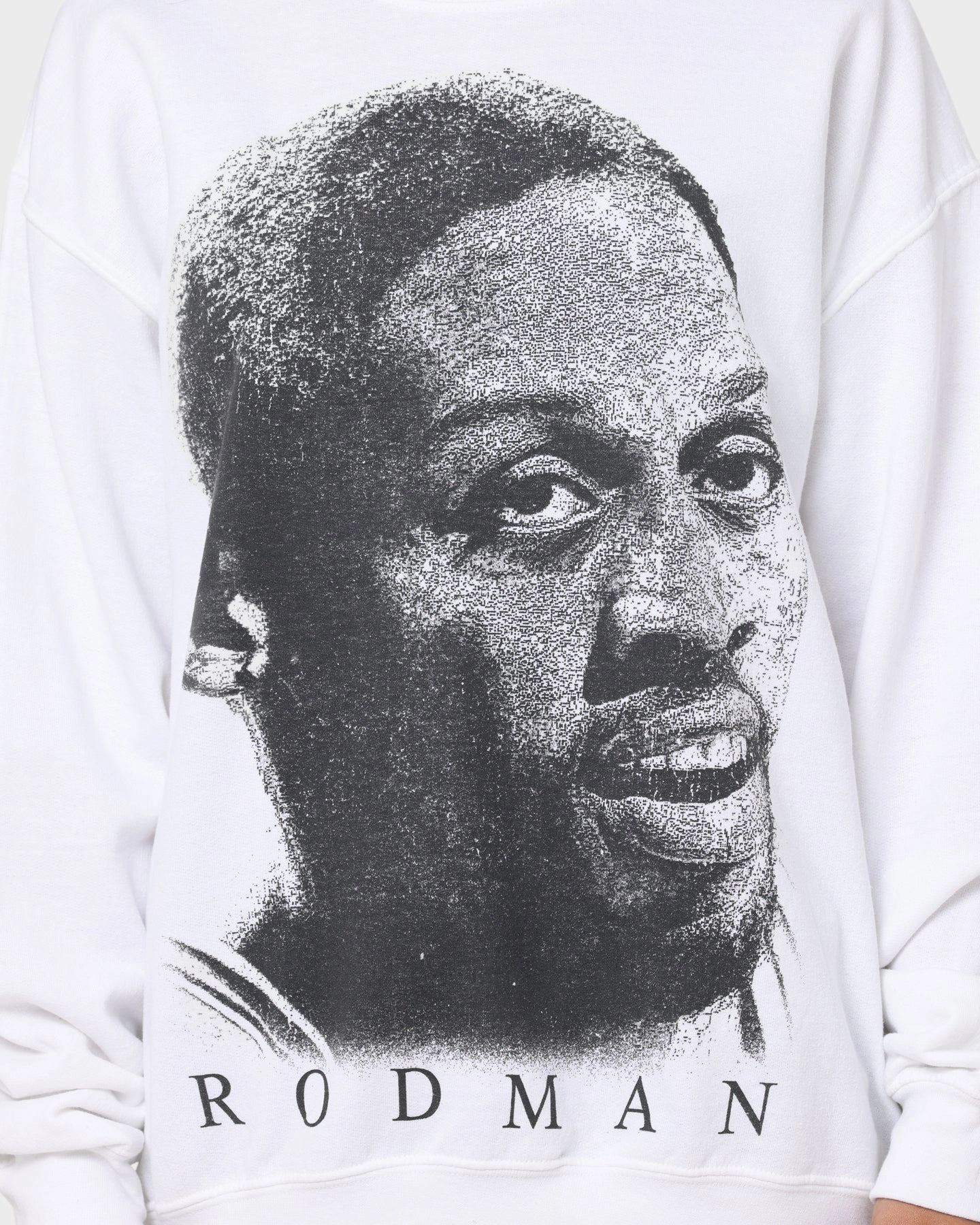 LightPadding Rodman Brand Rodman Face UV Crewneck White