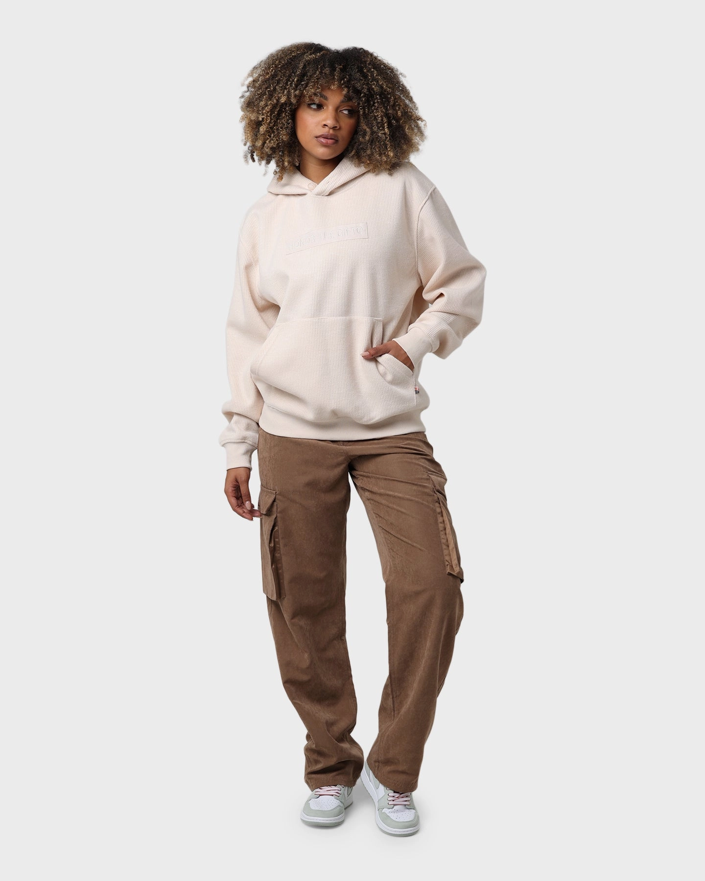Insulated Layer Honor The Gift Howard Knit Hoodie Cream