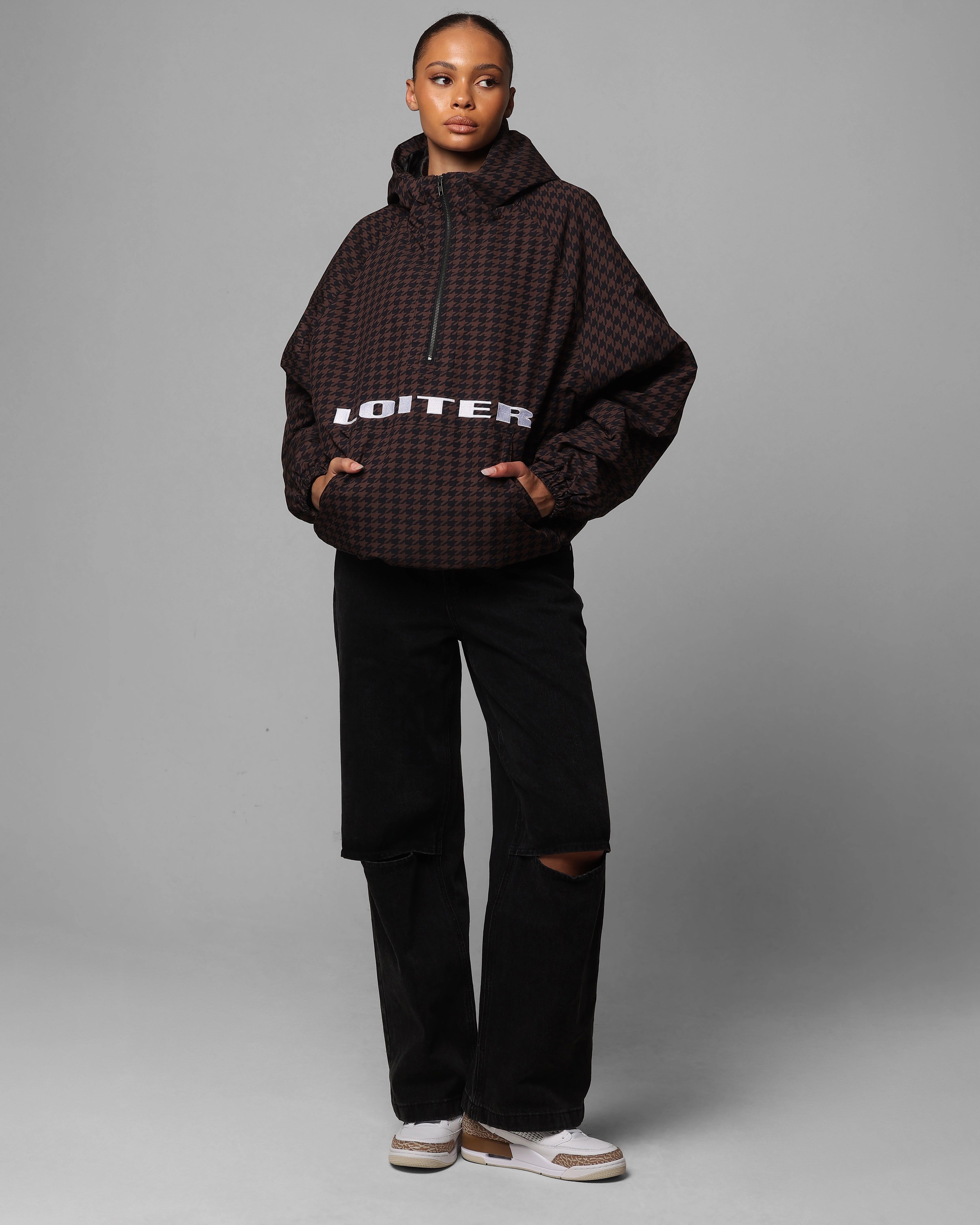Loiter Tailgate Jacket Brown/Black teens'