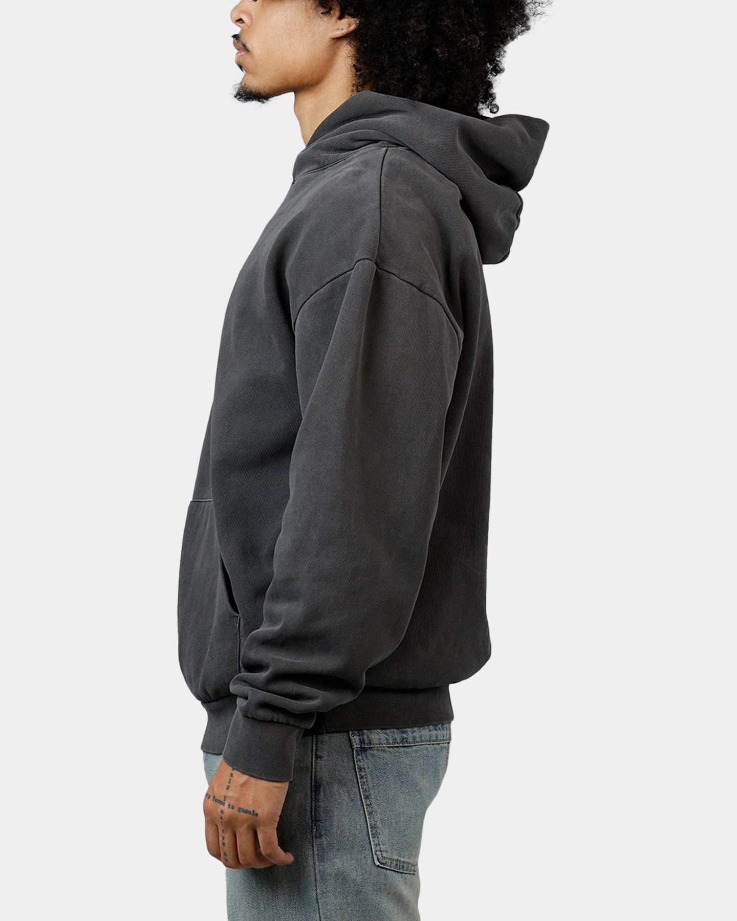 Market Hockey Bear Hoodie Washed Black Period